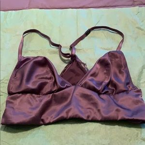 NWT VS Satin (like) bralette no underwire